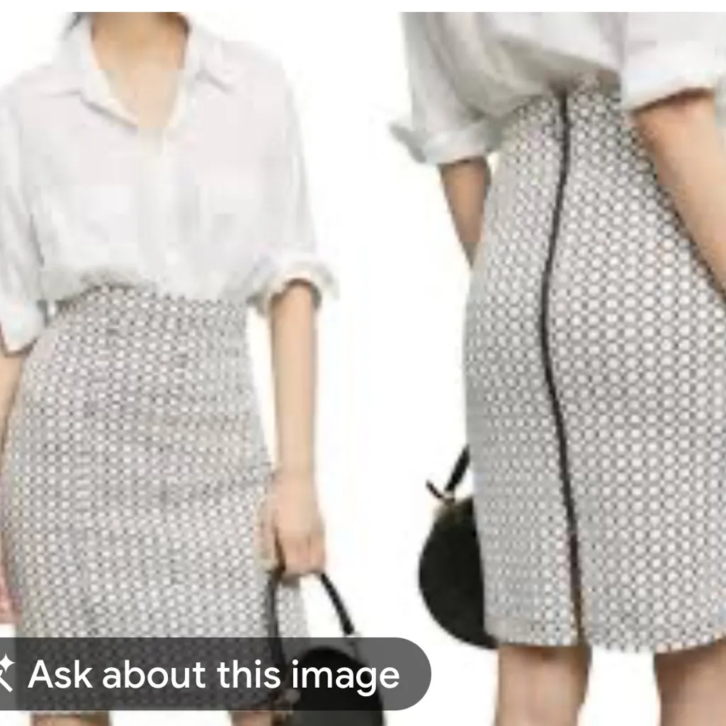 Maeve Monochrome Patterned Pencil Skirt - Image 2