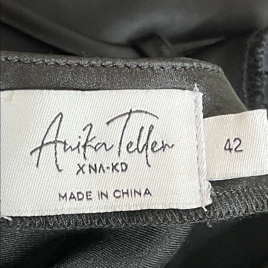 Anika teller x na-kd drawstring detail slip Mini dress, size 12 - Image 3