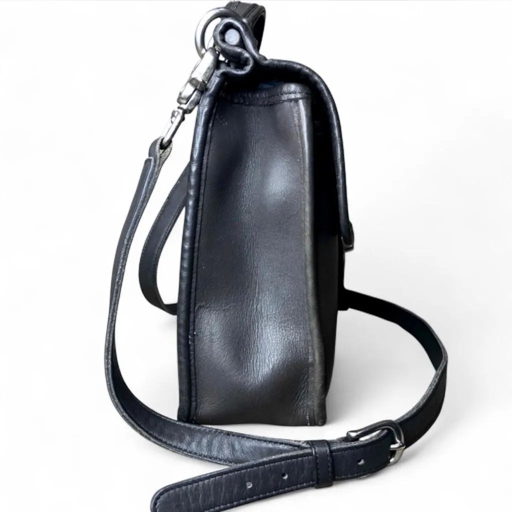 Vintage COACH GREY WILLIS Satchel Top Handle Shoulder Bag Costa Rica 9927 - Image 4