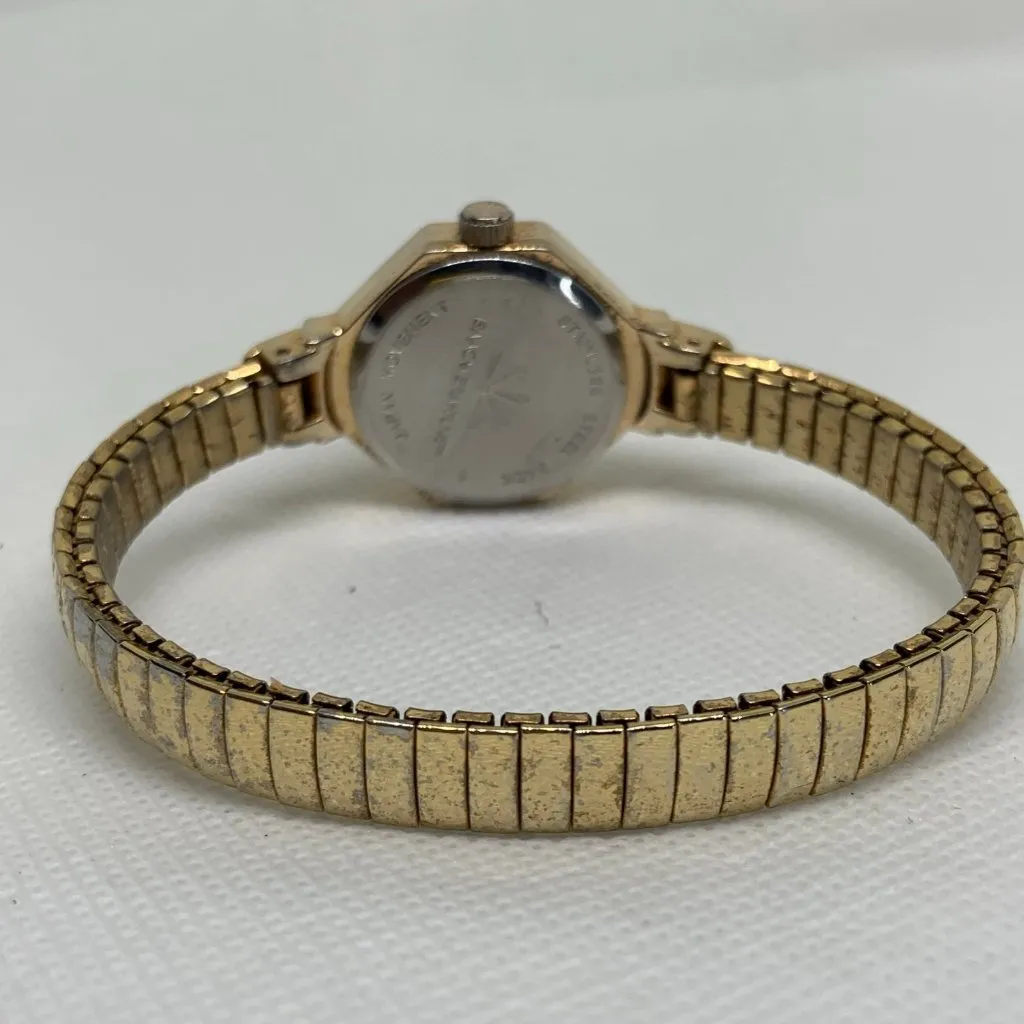 Isaac Mizrahi gold tone rhinestones women watch 25mm quartz analog 7” running - Image 5