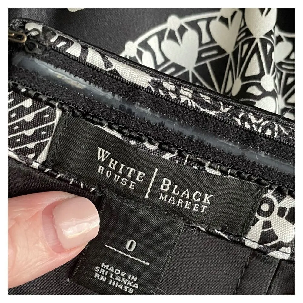 White House Black Market Strapless Satin Cocktail Special Occasion Party Dress 0 - Image 4