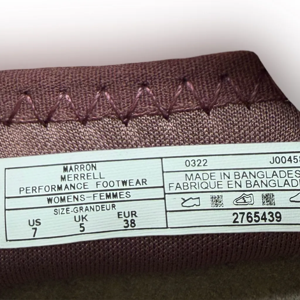 Merrell Terran 3 Cush Slide Sandals Womens 7 Maroon Outdoor Comfort - Image 6