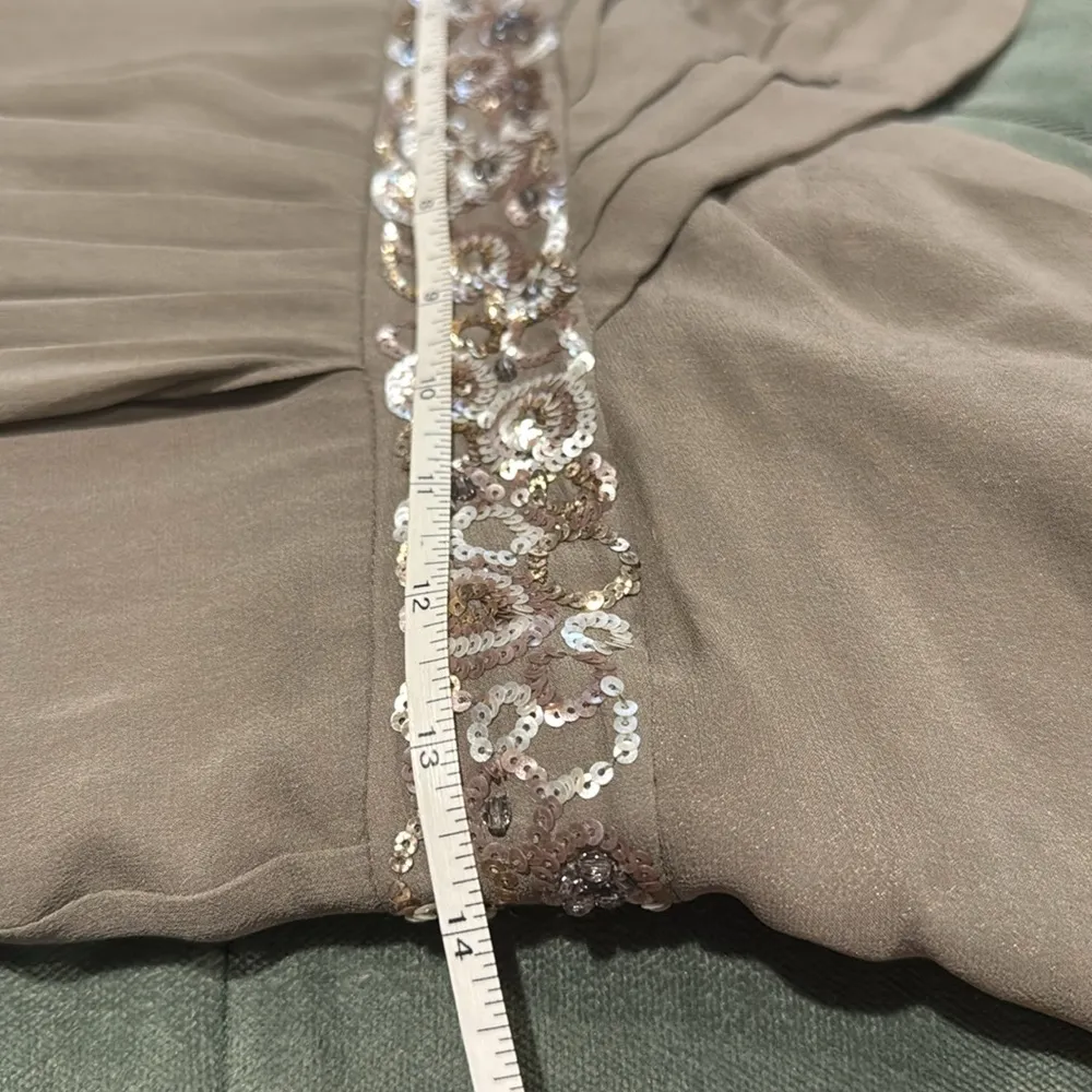 Vintage Y2K BCBG maxazria chiffon maxi dress with sequins detail size 4 - Image 2