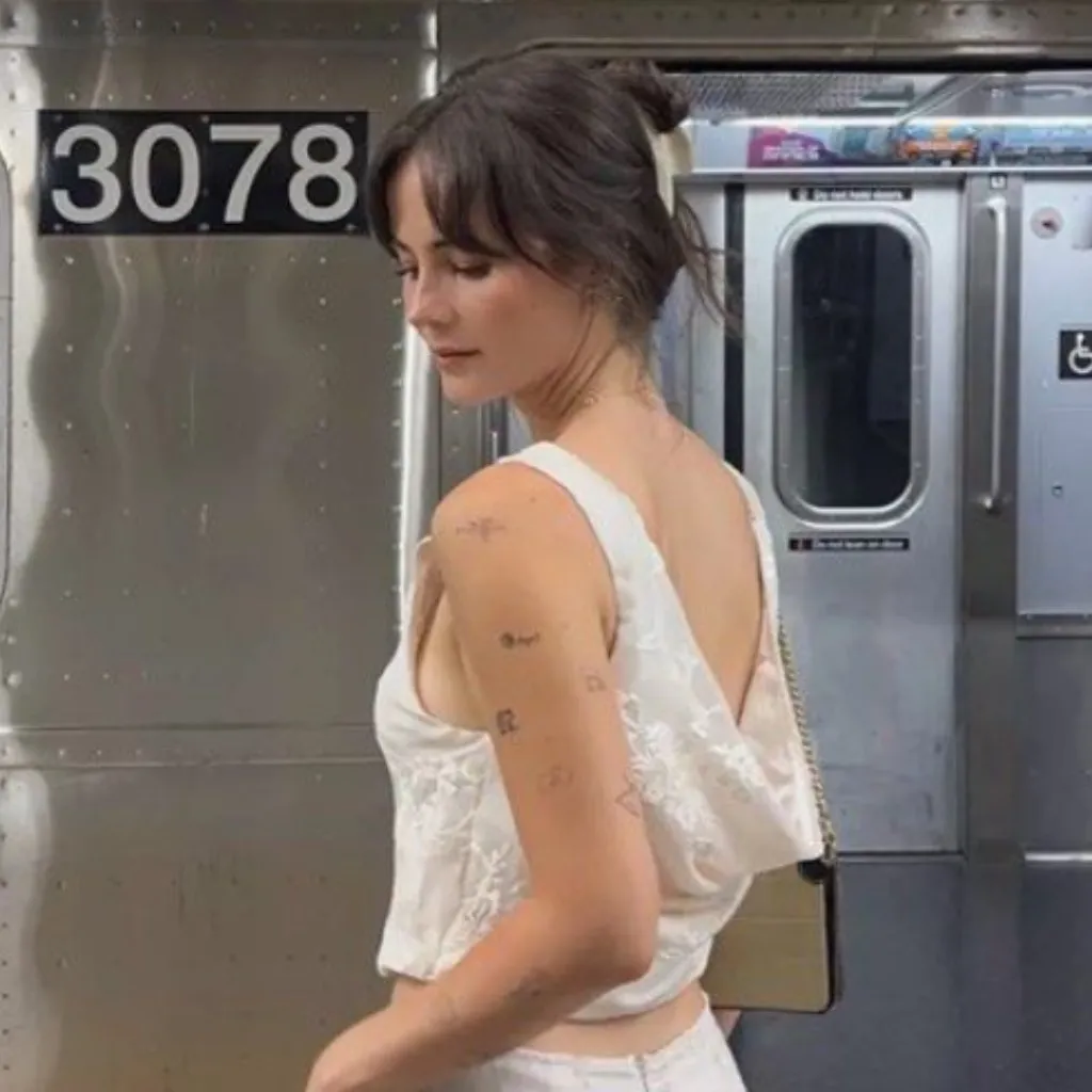 Meshki  White Mona Burnout Velvet Cowl Back Top M NWT - Image 5