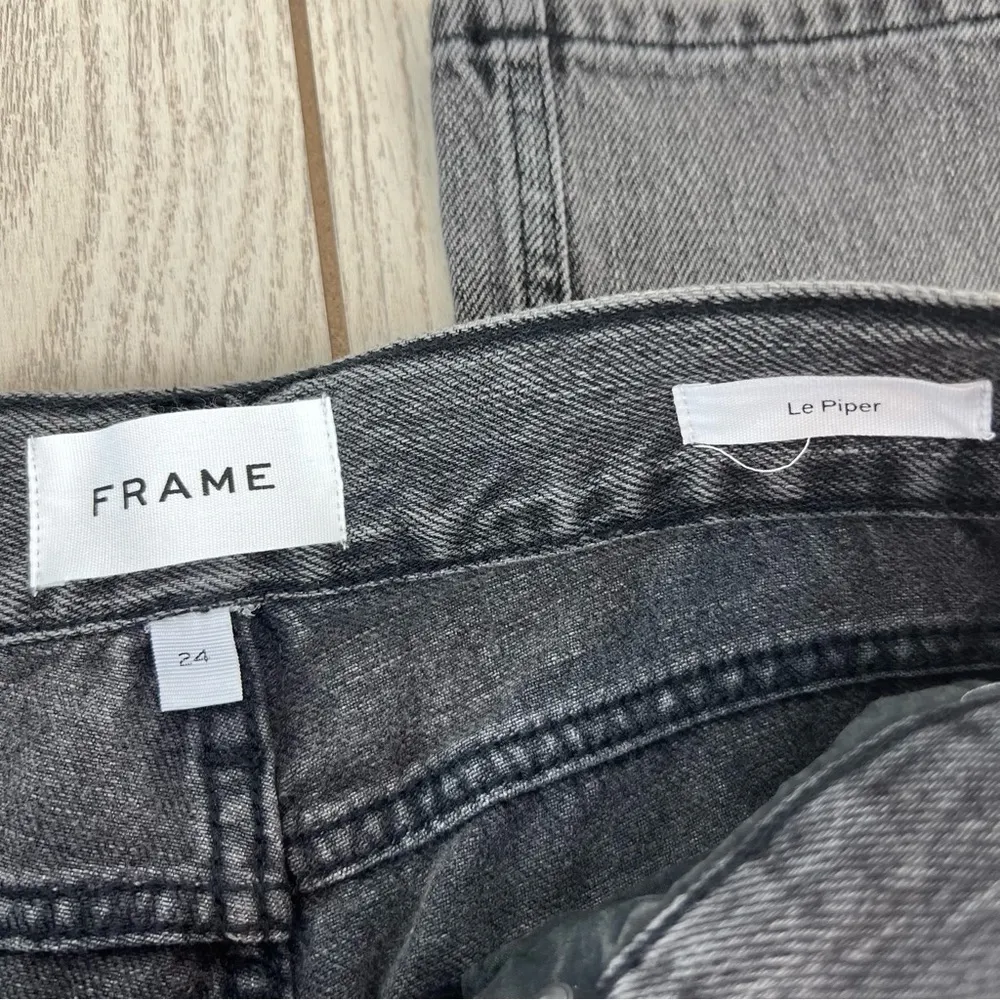 NWT Frame Le Piper High Waisted Crop Straight Leg Jeans 24 Ozone $258 - Image 2