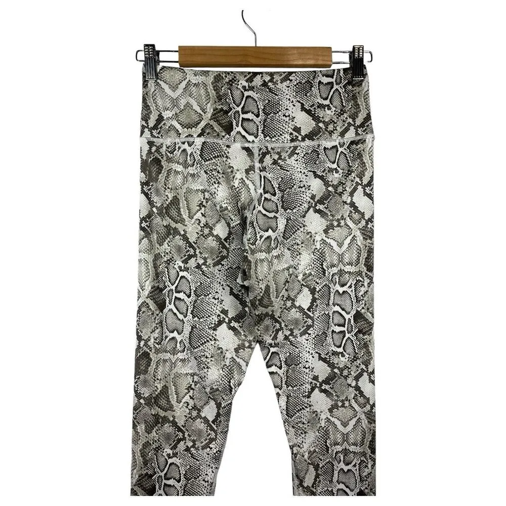 Victorias Secret Leggings Womens 12 Cloud Crossover Snake Ankle Pants Gray - Image 9