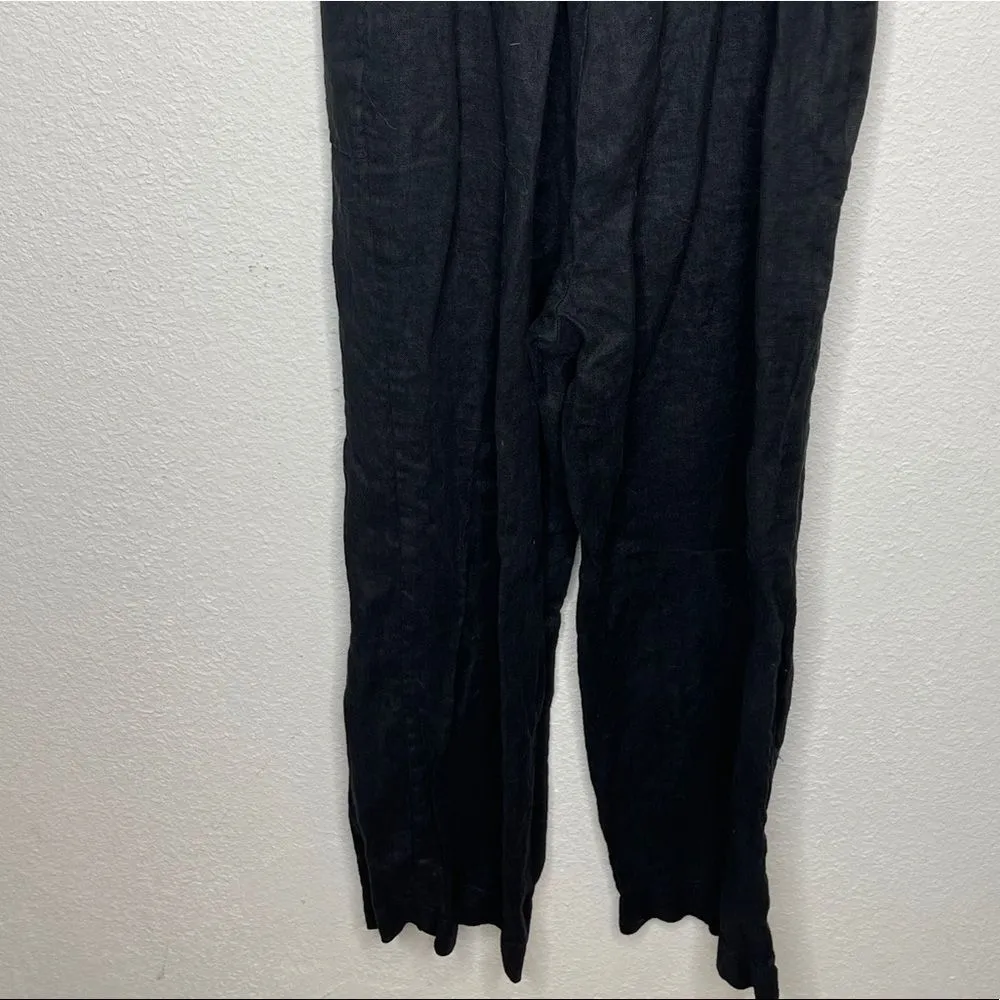 Reformation Black Linen Jumpsuit‎ - Image 2