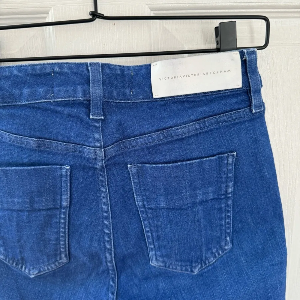 Victoria Beckham Cropped Mid-Rise Bootcut Jeans Denim Pants Size 25 - Image 6