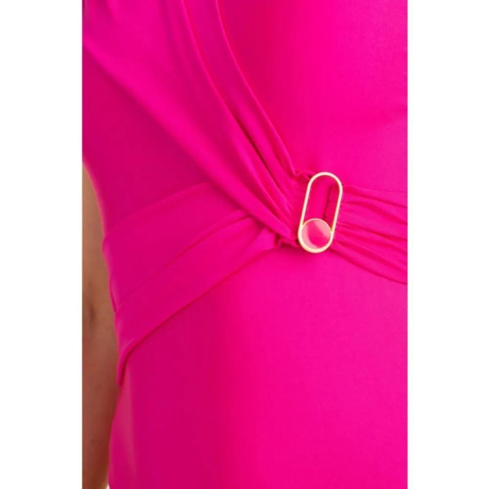 💕TRINA TURK💕 Monaco Solids One Shoulder One Piece Swimsuit ~ Pink 2 NWOT - Image 8