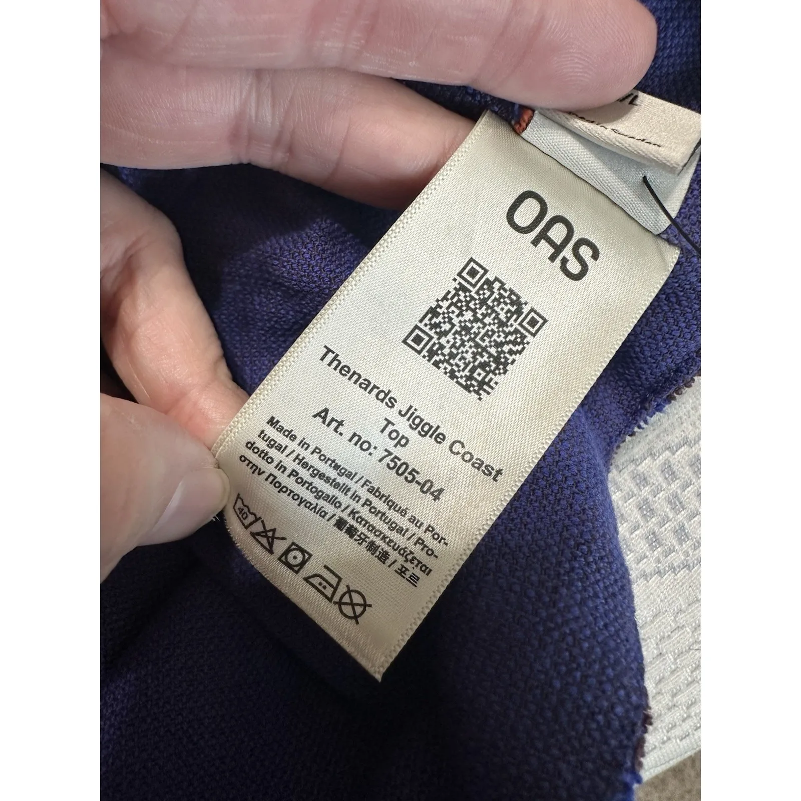 OAS Thenards Jiggle Coast Crop Top Toe Back Blue NWOT Size M/L Size L - Image 8