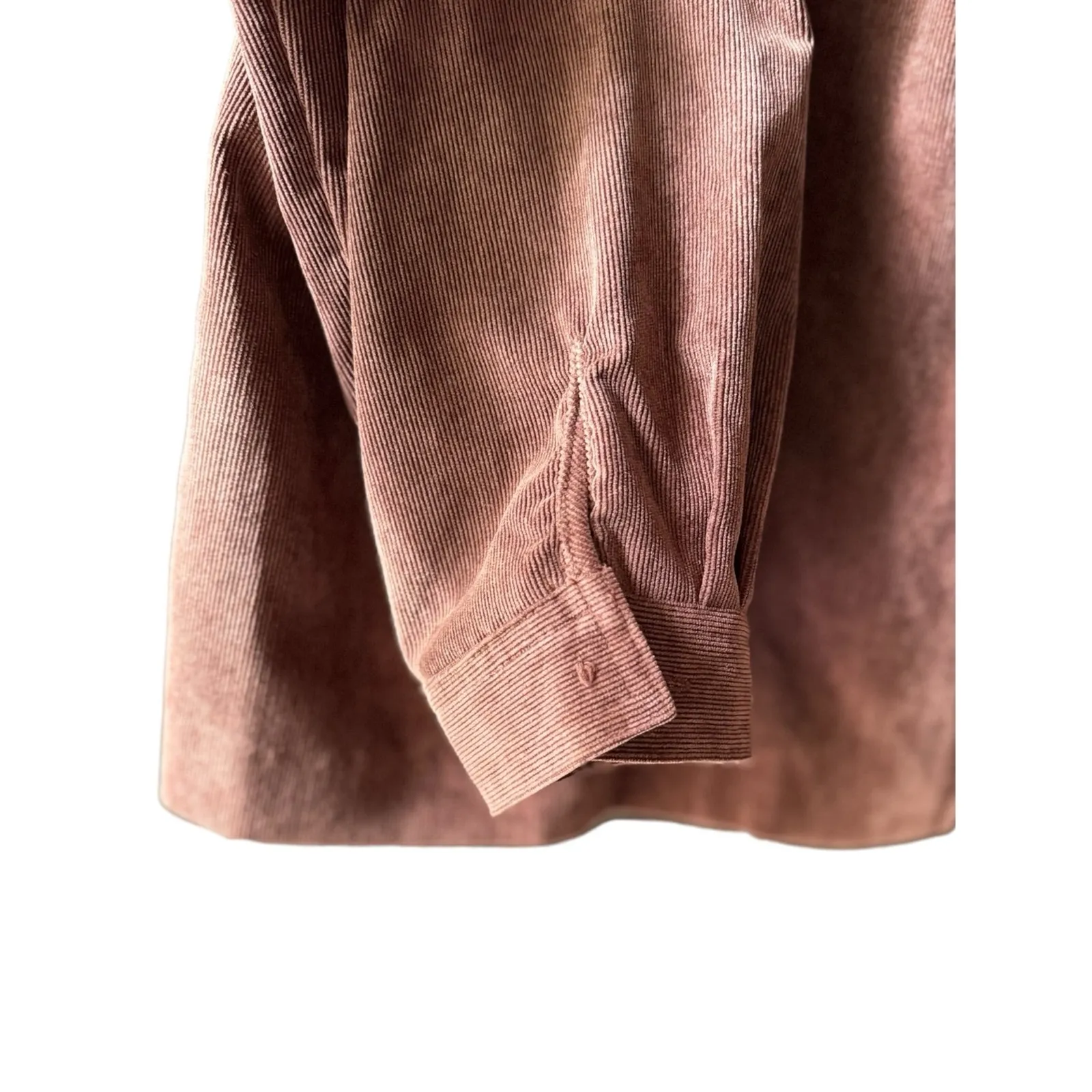 BonWorth Brown Corduroy Studded Western Jacket Zip Front Size Large - Image 9