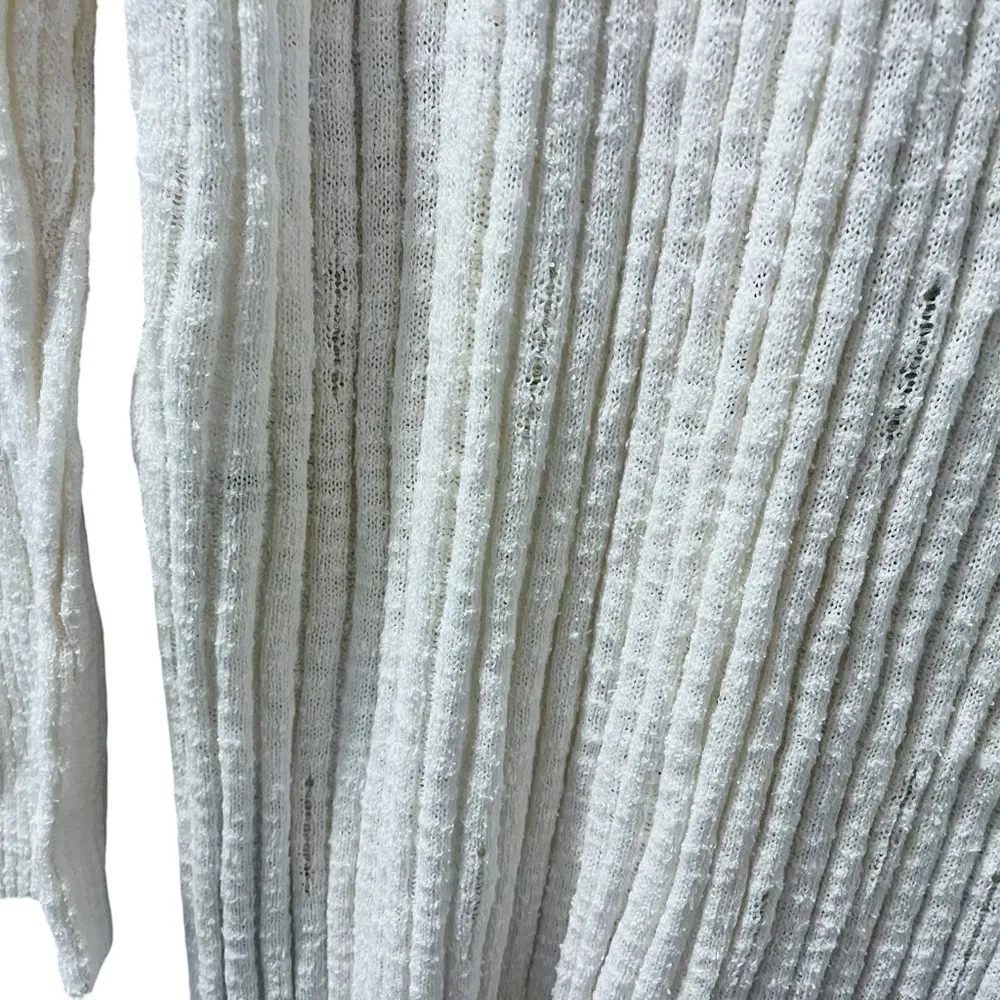 Pilcro NWT Anthropologie Ribbed Duster Cardigan Sweater Size XXS Ivory Casual - Image 6