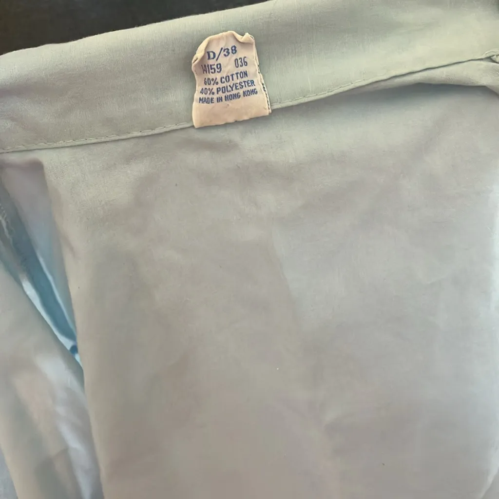 FINAL MARKDOWN Sears vintage Light Blue Button - Image 4