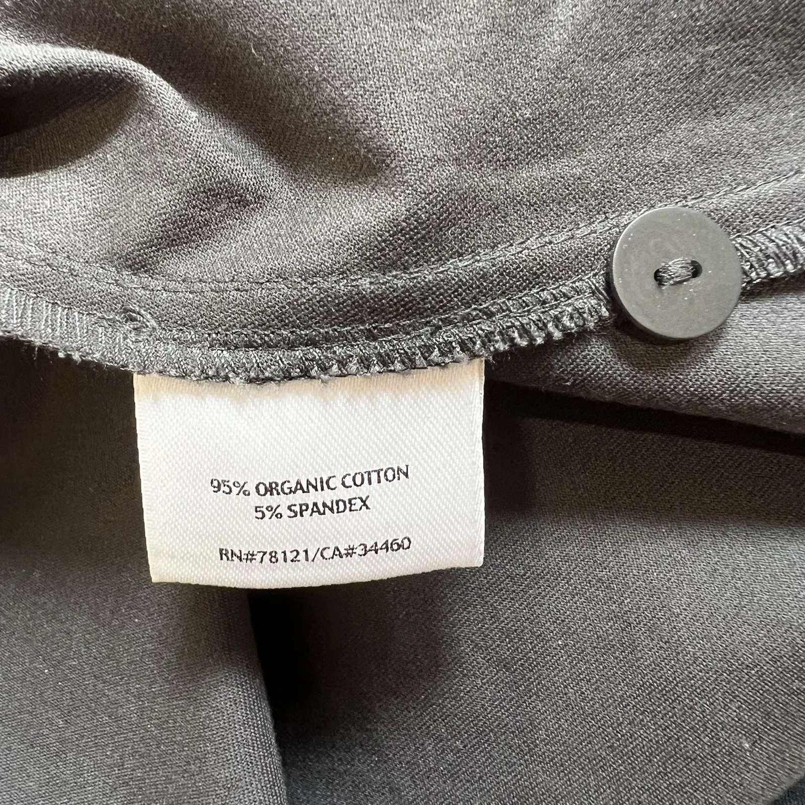 Eileen Fisher Dark Gray Organic Cotton‎ Pants Classic Minimalist Quiet Luxury - Image 6