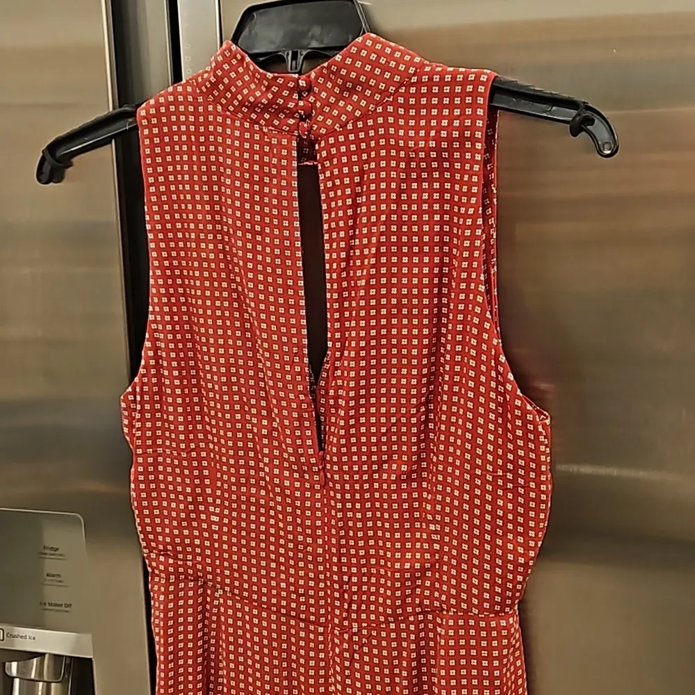 💕MAEVE ANTHRO💕 Farida Mock Neck Jumpsuit ~ Micro-Floral Retro Print 12 NWT - Image 9