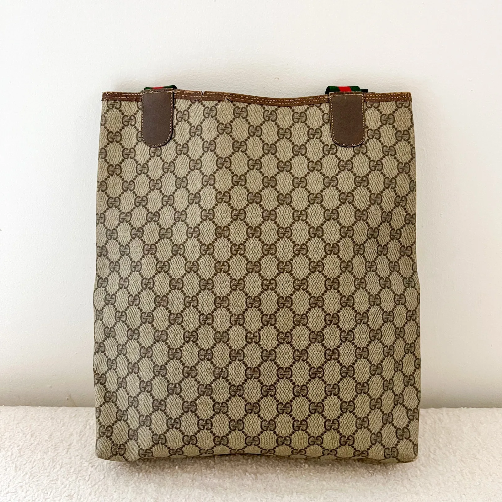 GUCCI Ophidia Coated Canvas and Leather Monogram Tote Bag - Image 3
