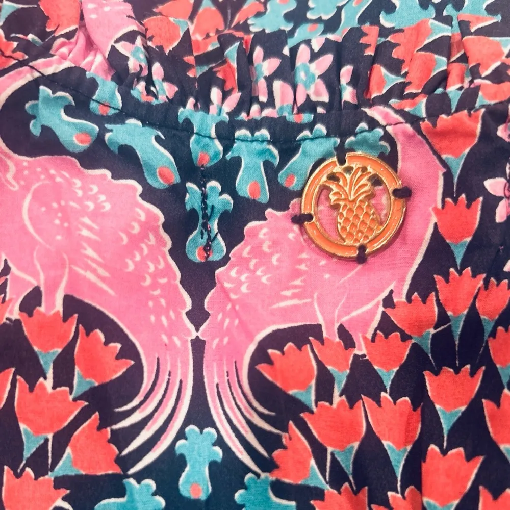 Simply Southern Women’s Small Flutter Sleeve Ruffled Neck Notched-V Top NWT - Image 4