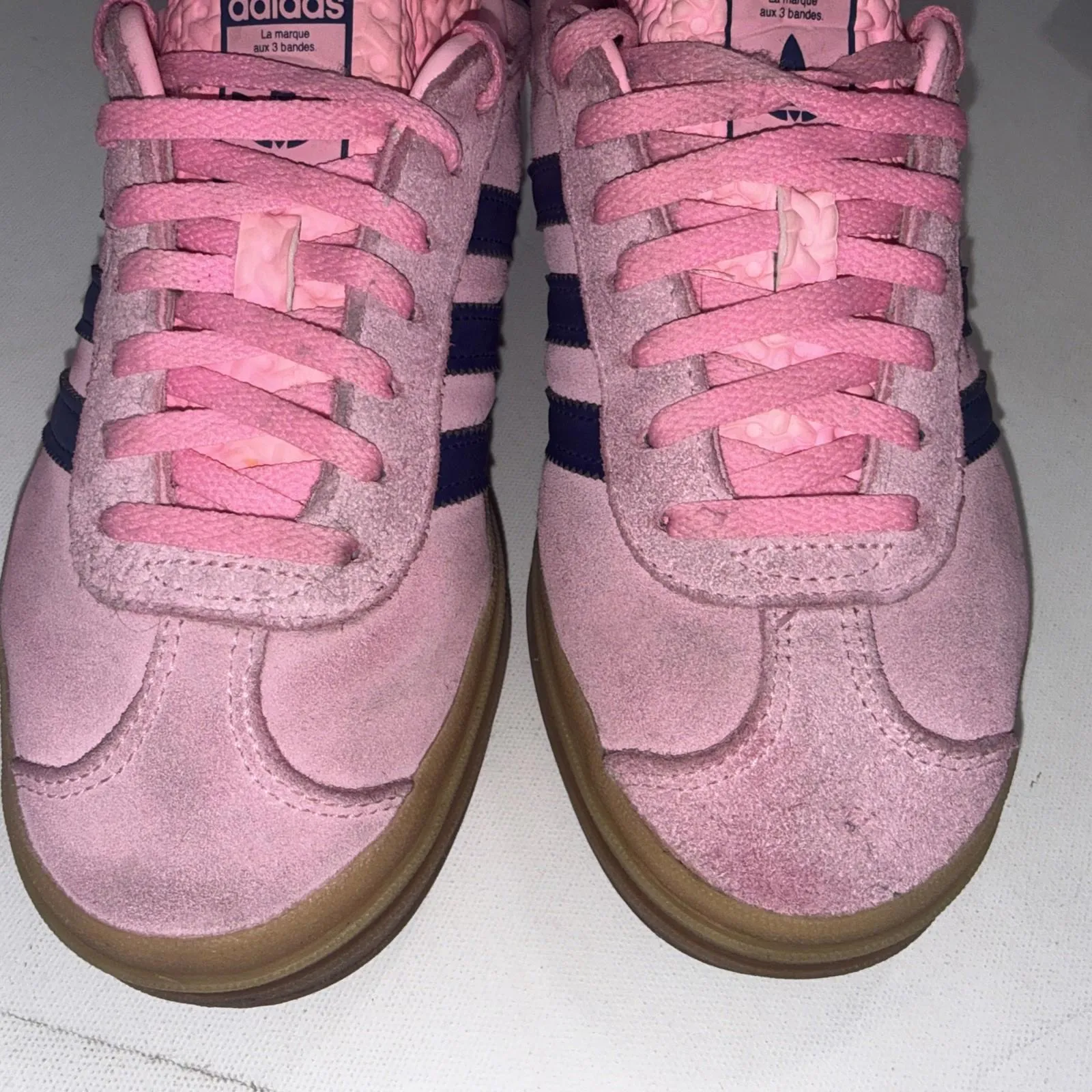 Adidas Gazelle Bold Pink Glow Victory Blue Platform Shoes Sneakers Women’s 5.5 - Image 8