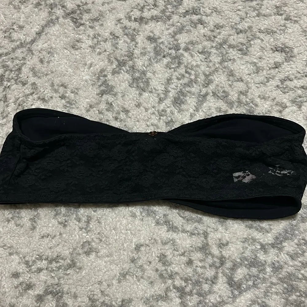 PINK black lace bandeaus bra size L Size L - Image 2