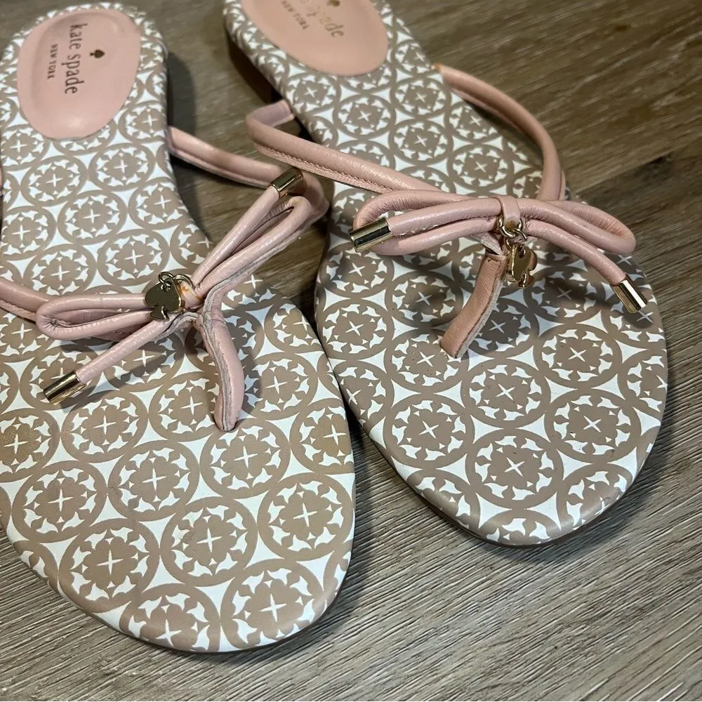 Kate Spade Pink Bow Sandals - Image 3