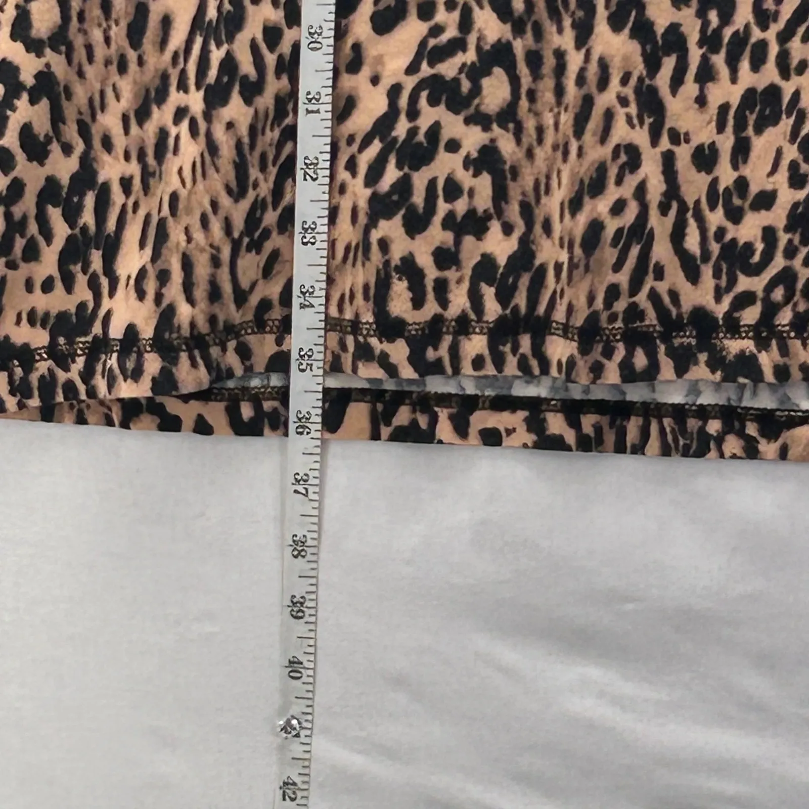 Soma‎ Sleep Dress XL Leopard Print Longe Warm Comfy Loose Neutral Animal Print - Image 15