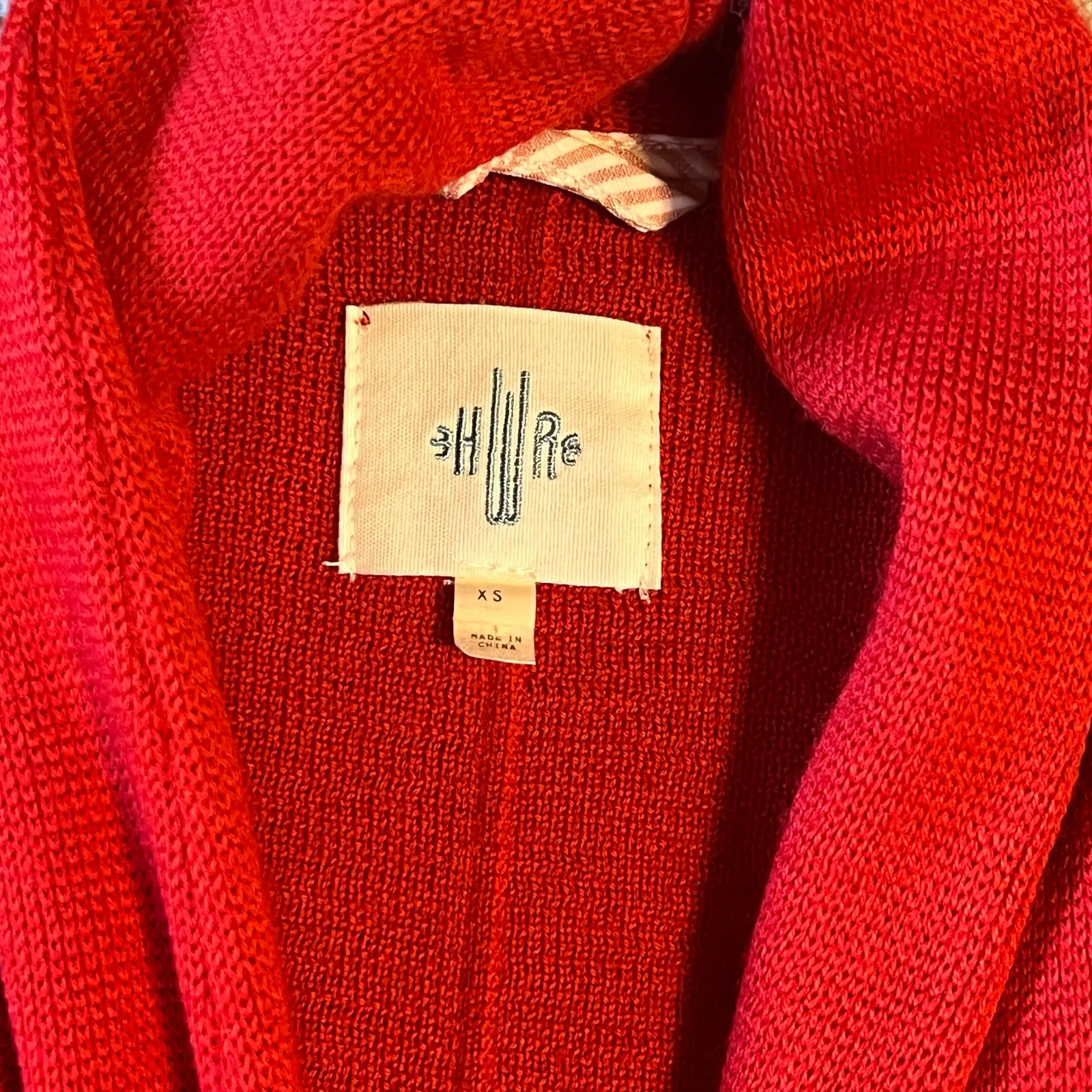 Anthropologie HWR Owen Blazer Wool Cardigan. Red Size XS - Image 4