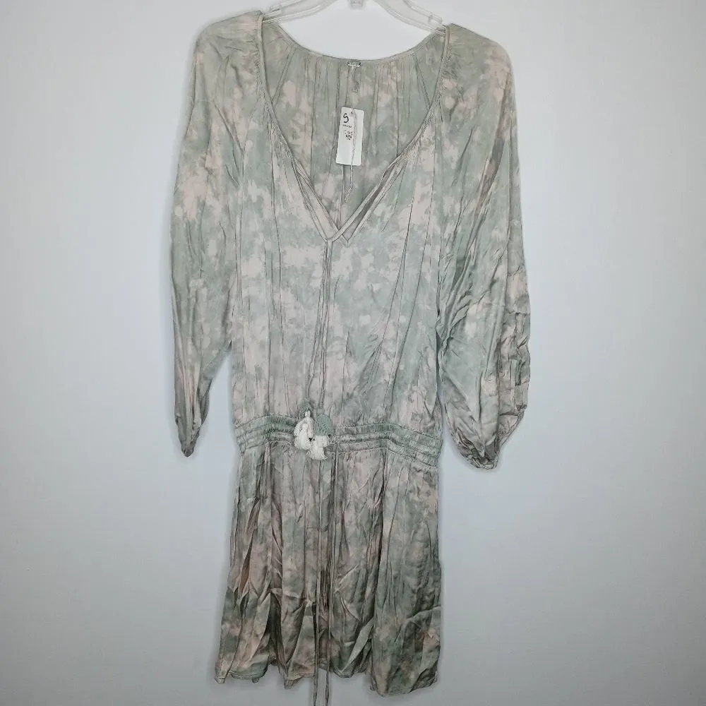 Young Fabulous and Broke Junia Dress In Gray And Green size small - Image 4