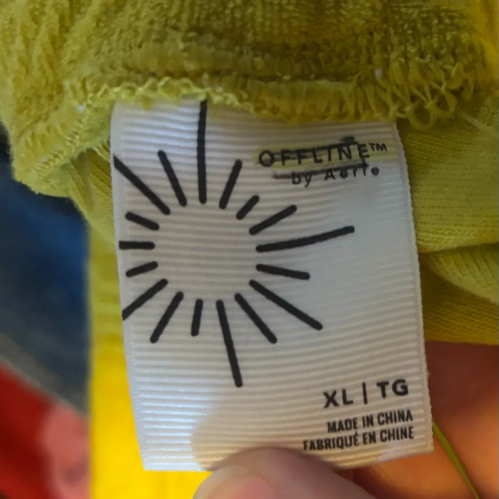 NWOT *Bundle 2 pairs* aerie OFFLINE Summer Lights Terry Short sz XL - Image 4