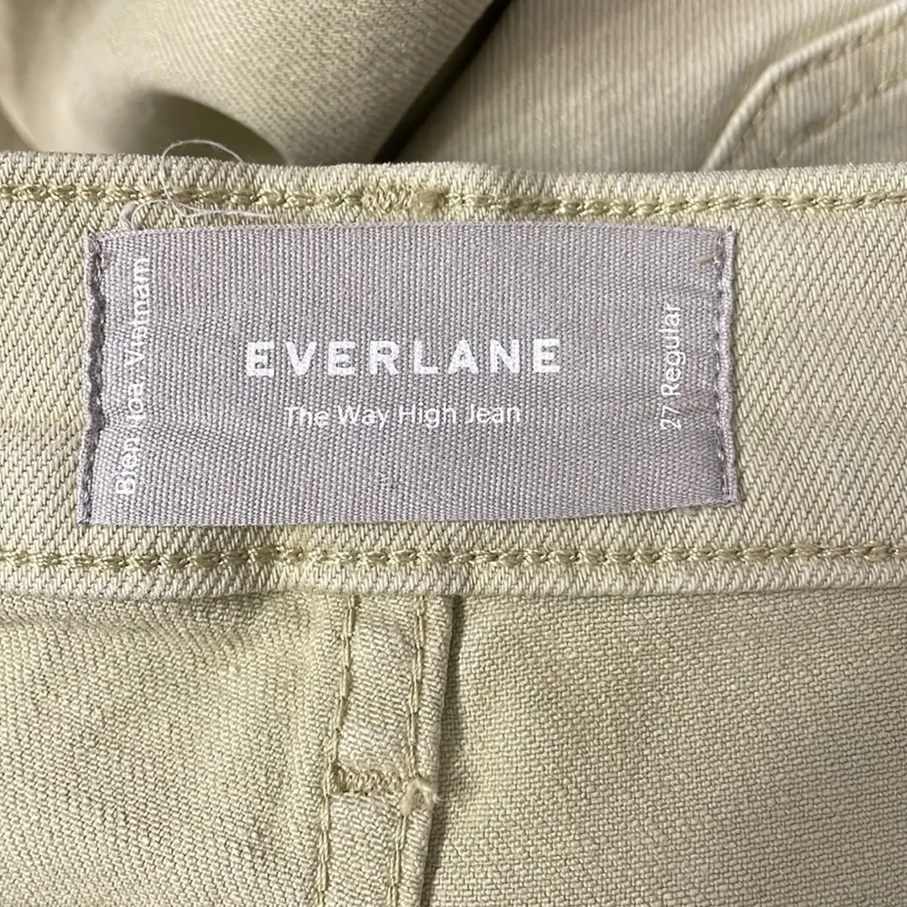 Everlane The Way High Jean in Green Tea - Image 7