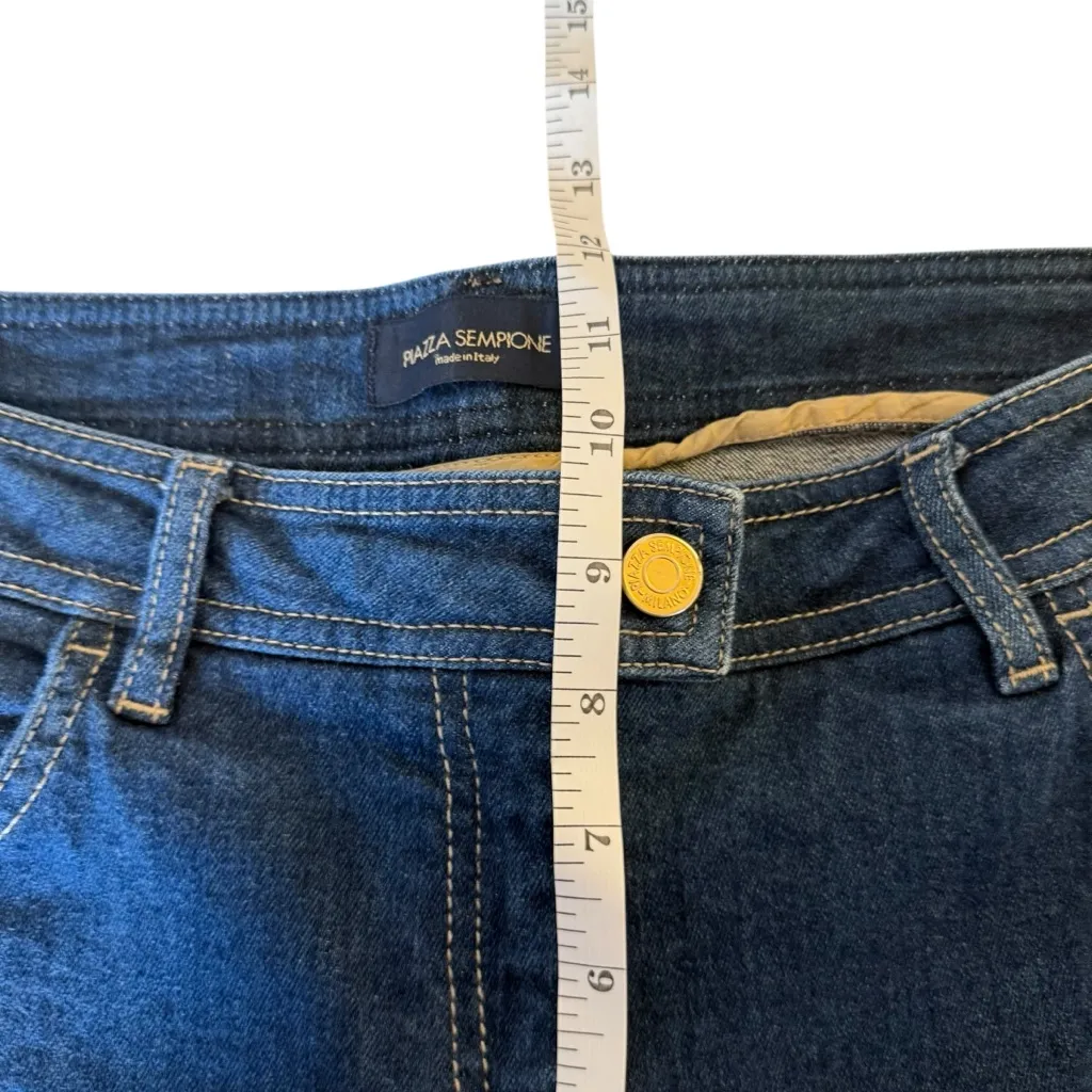 Piazza Sempione Jeans Women EU 46 (14) Blue Straight Leg Denim Italy (33x28) - Image 10