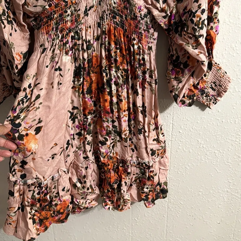 LOVESTITCH Glenna Split Sleeves Floral Mini Boho Style Dress - Image 7