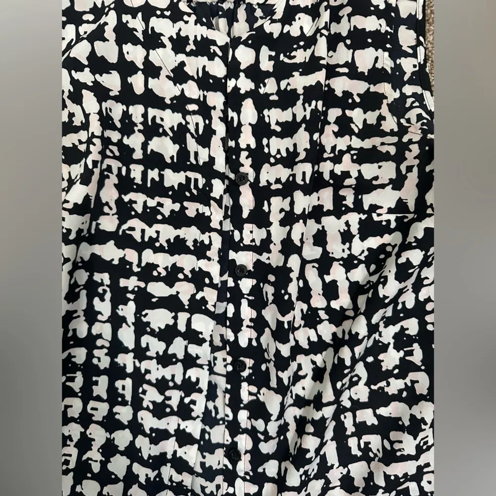 Karl Lagerfeld Button Up Tank Top Blouse - Image 3