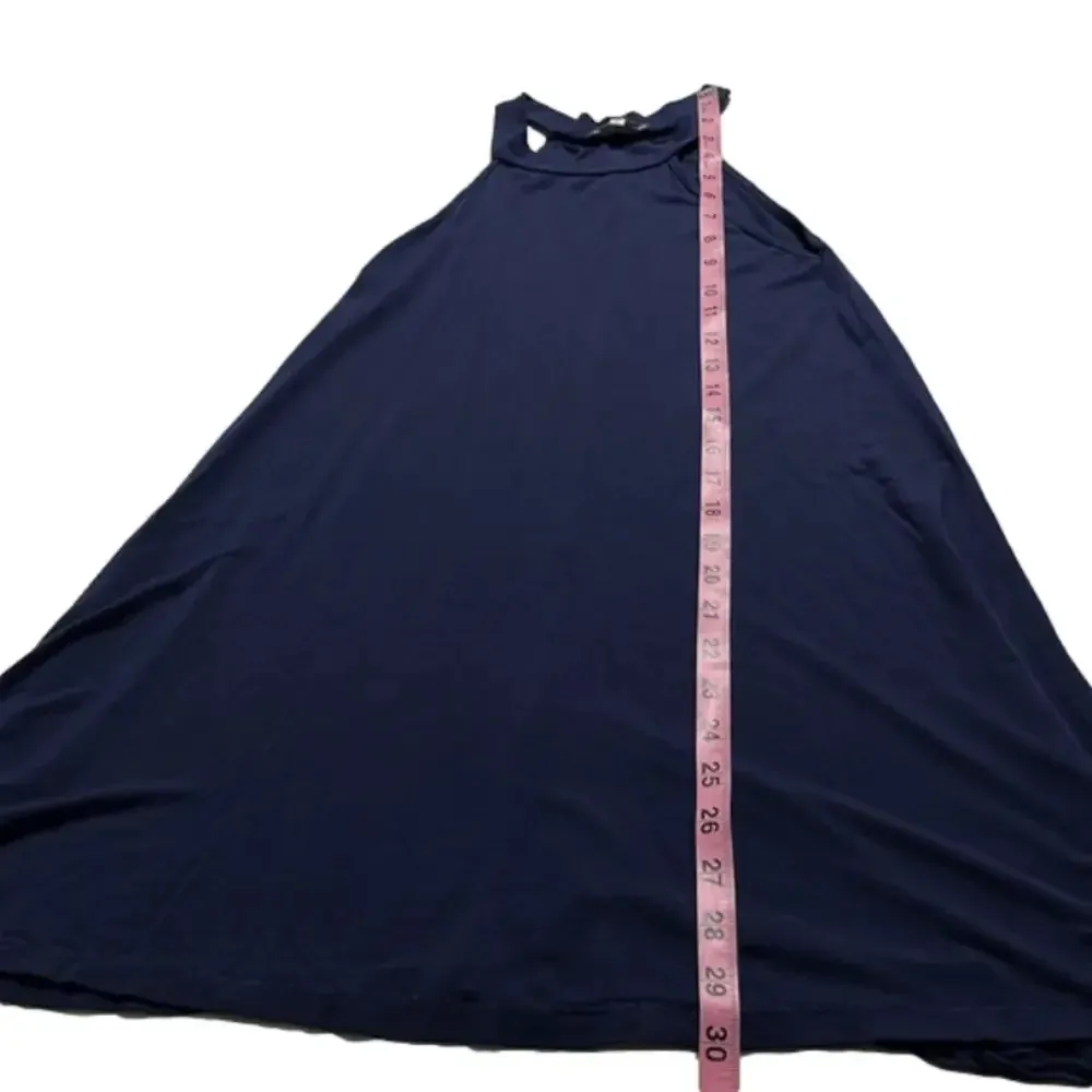 Charlotte Russe halter dress small dark blue sleeveless dress spring summer - Image 4