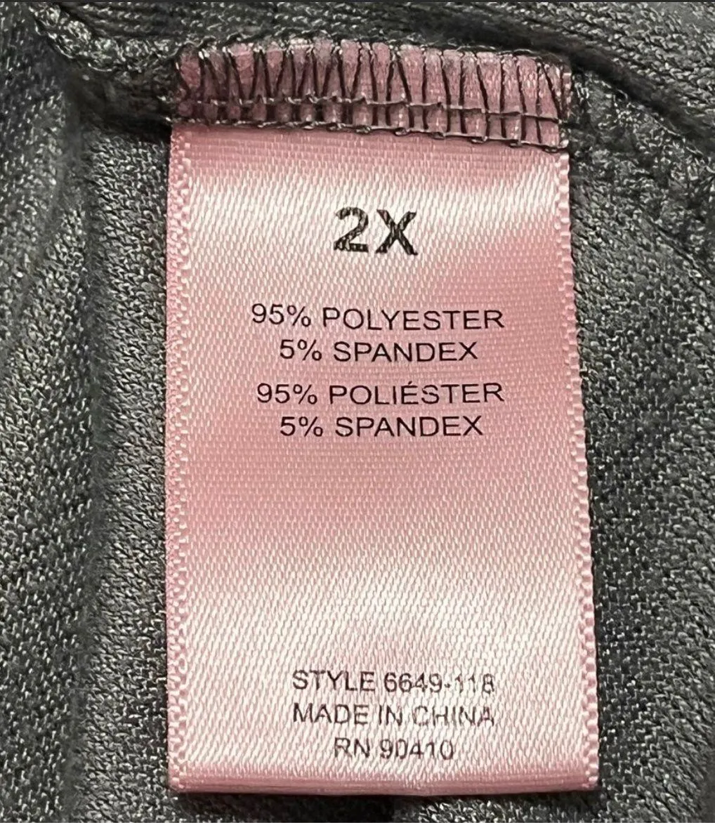 Juicy Couture Y2K  Rhinestone Velour Pullover Sweater Top Gray 2X - Image 7