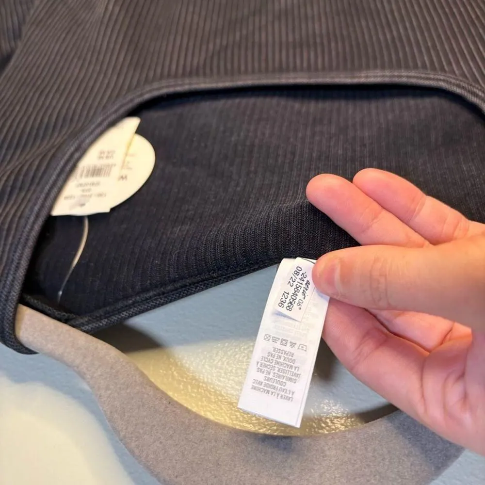 Offline by Aerie Black Ribbed Crop Medium Fitted Long Sleeve Contemporary Boho - Image 13