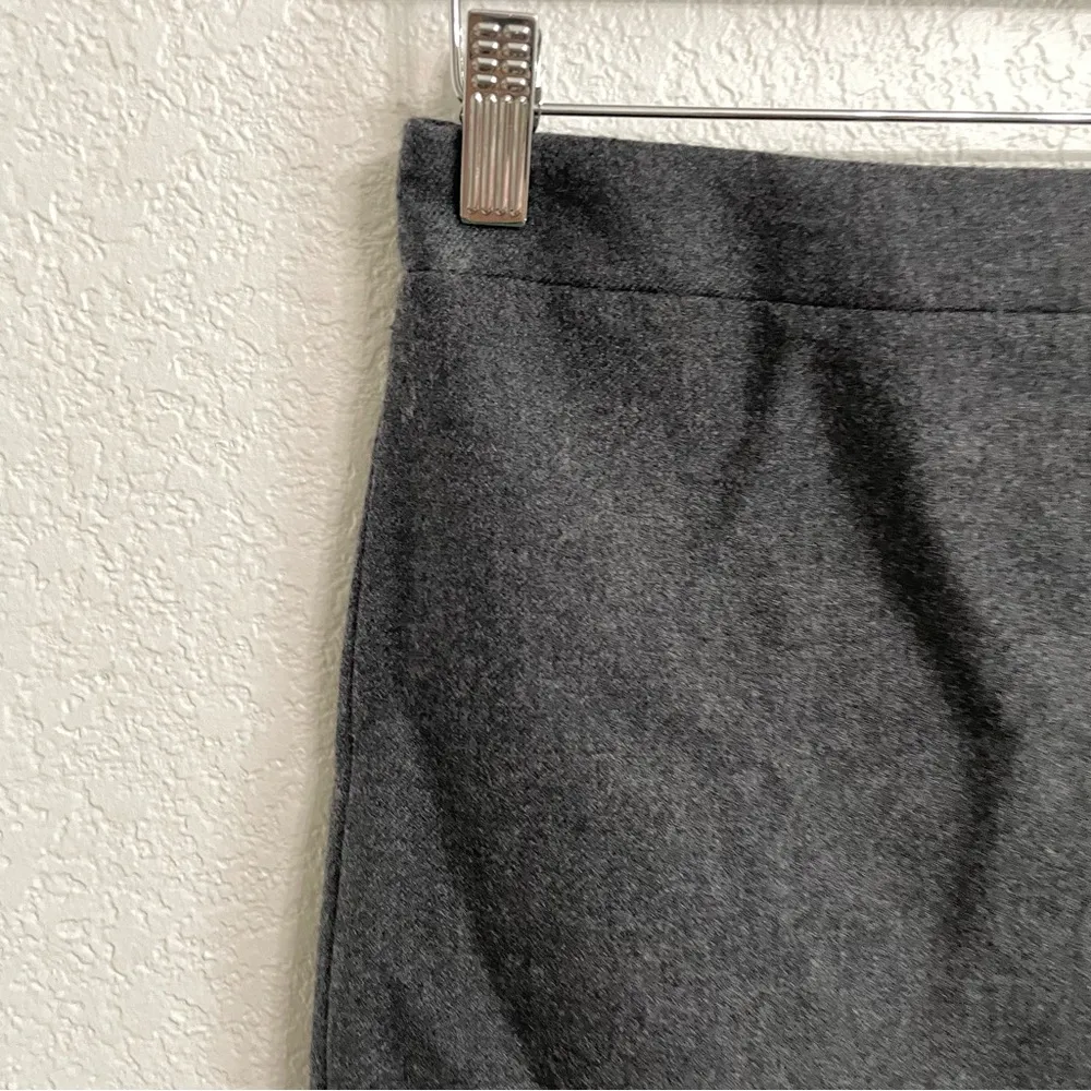 J Crew Womens Skirt Gray Grey Wool No2 Pencil Lined Back Slit Size 2 - Image 6