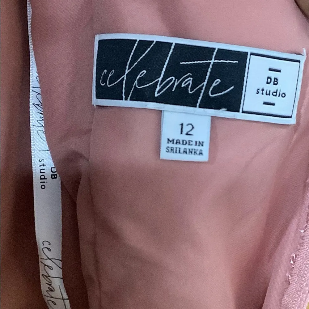 NWT -  Long Bridesmaid Dress w/Lace Bodice (Size 12) - Image 7