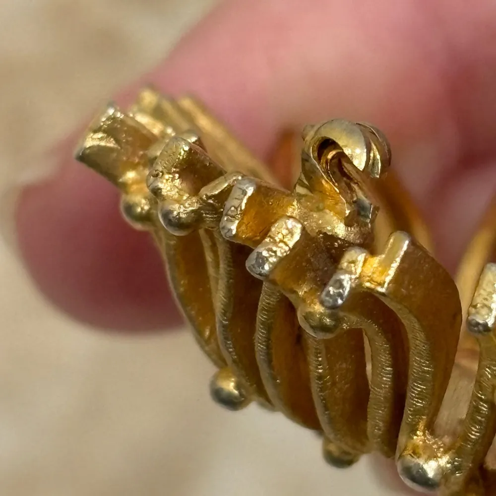 2 Piece Kramer Vintage Signed Jewelry Lot Gold - Image 12