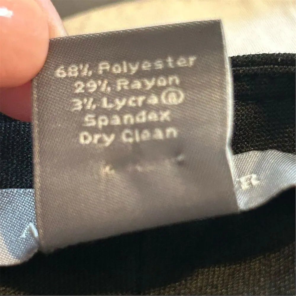 Ann Taylor Women's Black Capri Dress Pants Size 6 Cuffed Workwear - Image 13