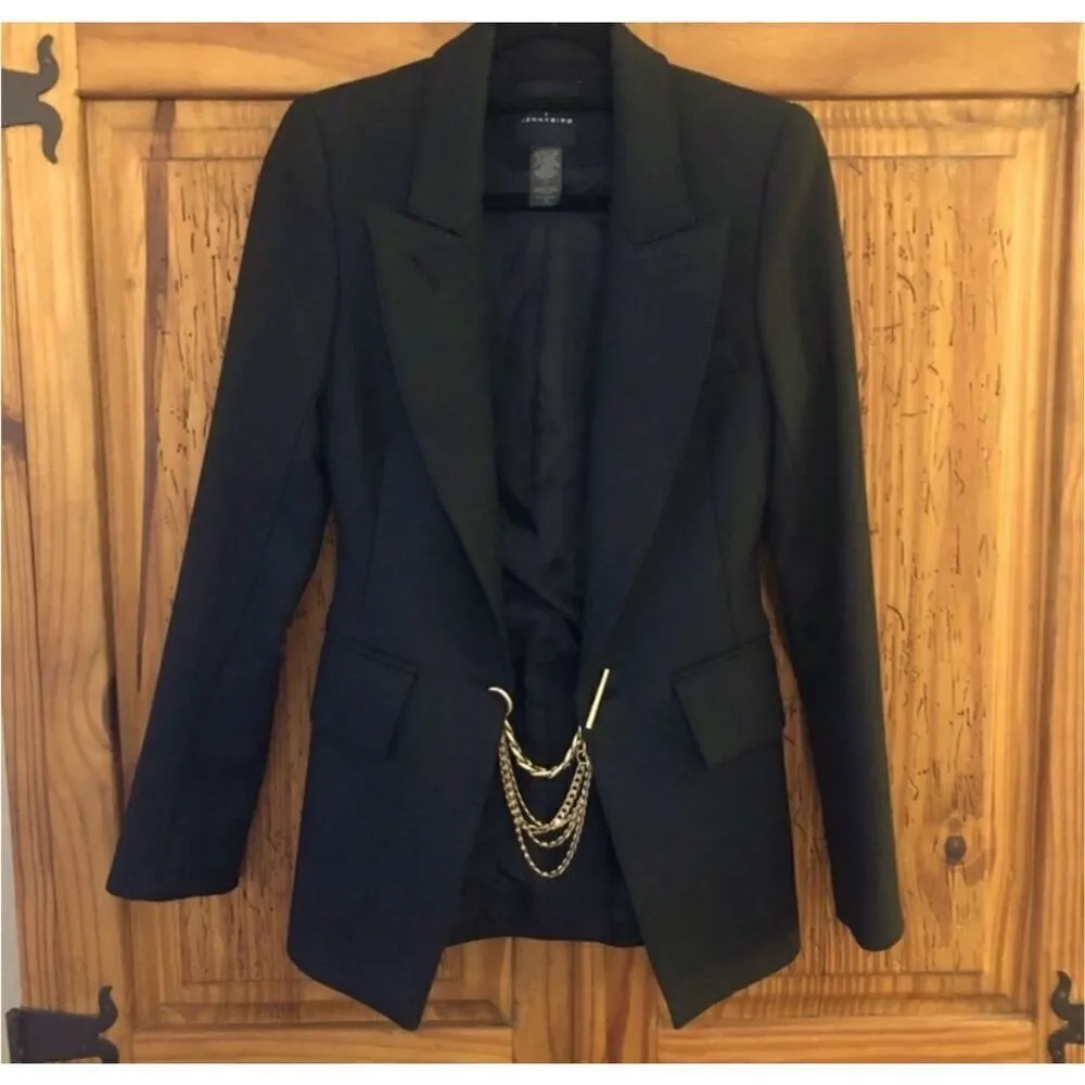 Smythe x Jenny Bird collab blazer. Size 8. Excellent condition. Black and gold - Image 4
