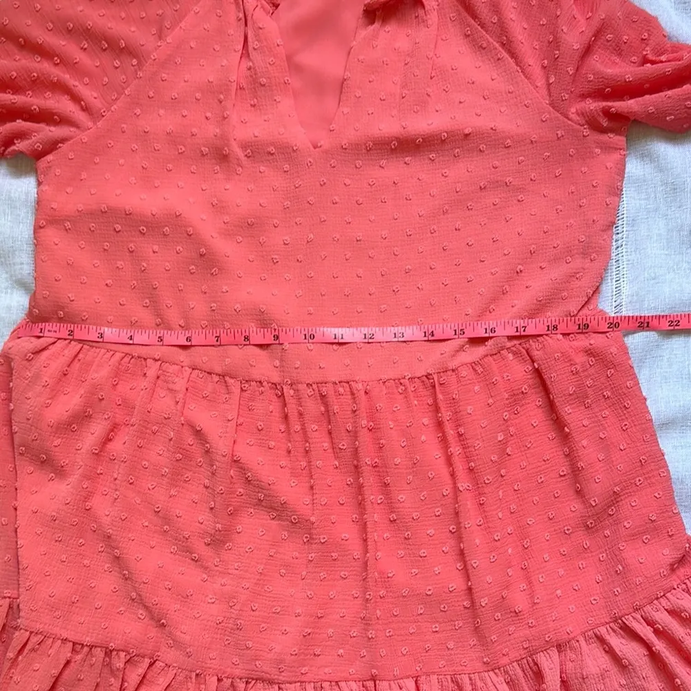 CeCe Coral Long Sleeve Baby Doll Dress - Image 13