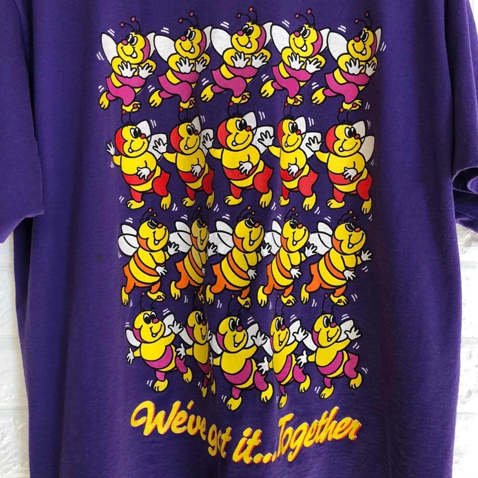 Vintage single stitch Bee We’ve Got it ... Together Women’s Size XL Bees Work - Image 3