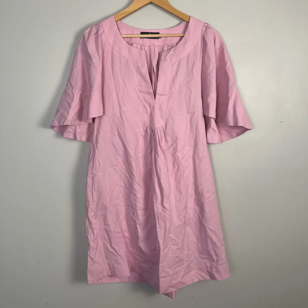 Tuckernuck Pomander Place Orchid Pink Finley Flutter Sleeve Dress size small - Image 3