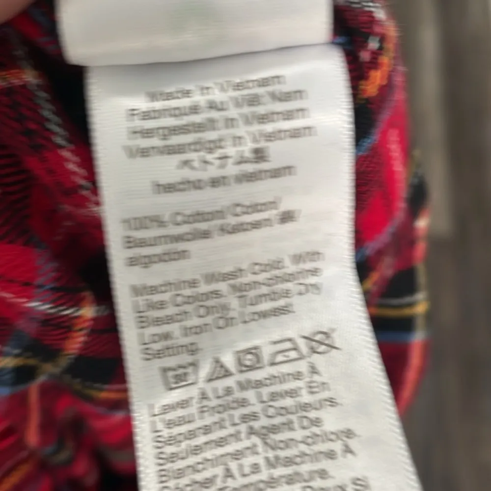 J. Crew red plaid pajama pants size medium - Image 4