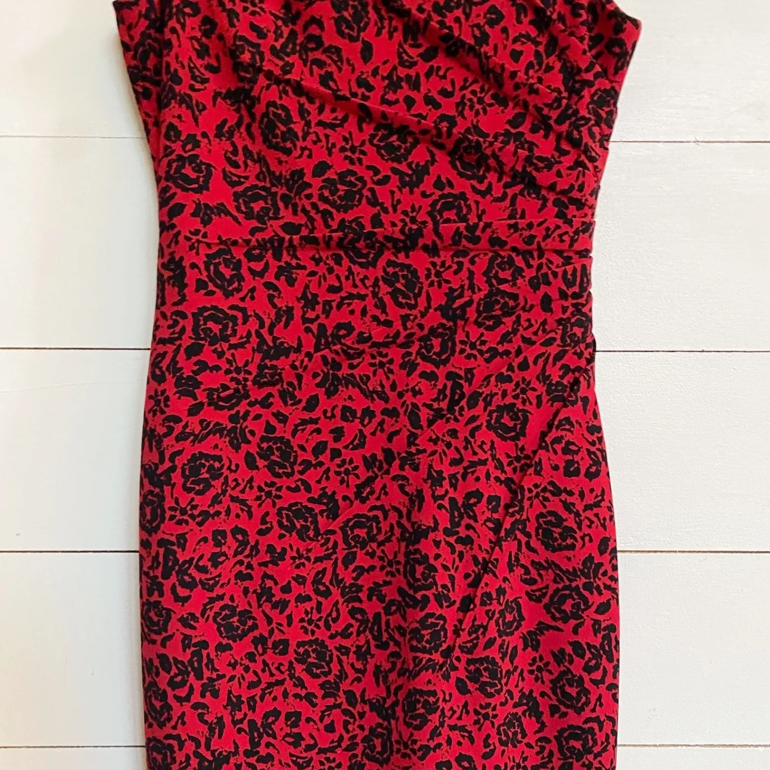 Calvin Klein Womens Rosette Floral Sleeveless Sheath Dress W/Starburst Detail 2P - Image 10
