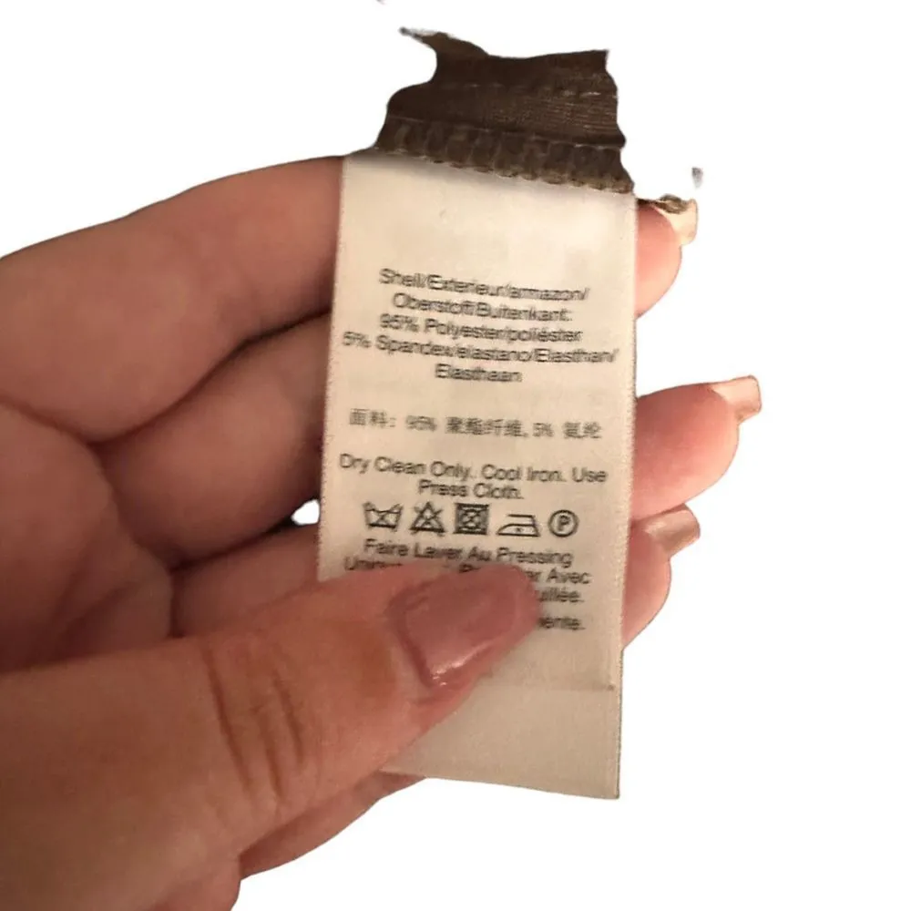 DKNY Faux Suede Side-Draped Sheath Dress Toffee NWOT Sz 10‎ - Image 5