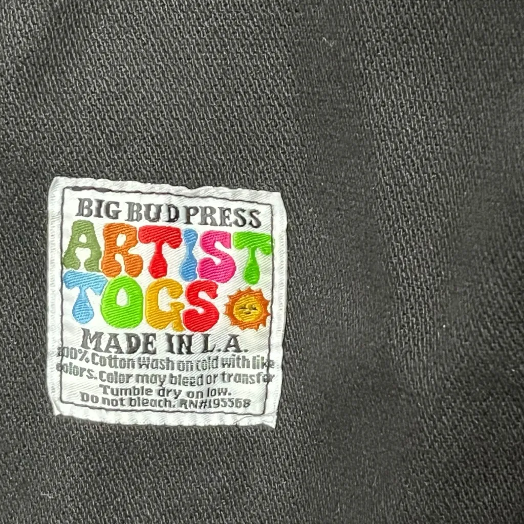 BIG BUD Original Overalls Size 1 XL Mono Black Cotton Denim Straight Leg - Image 12