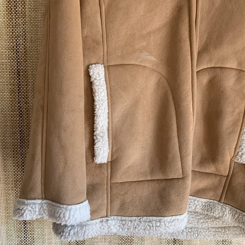 Mackintosh New England Faux Fur Coat Size M Women’s Jackets Beige Neutral Tan Size M - Image 4