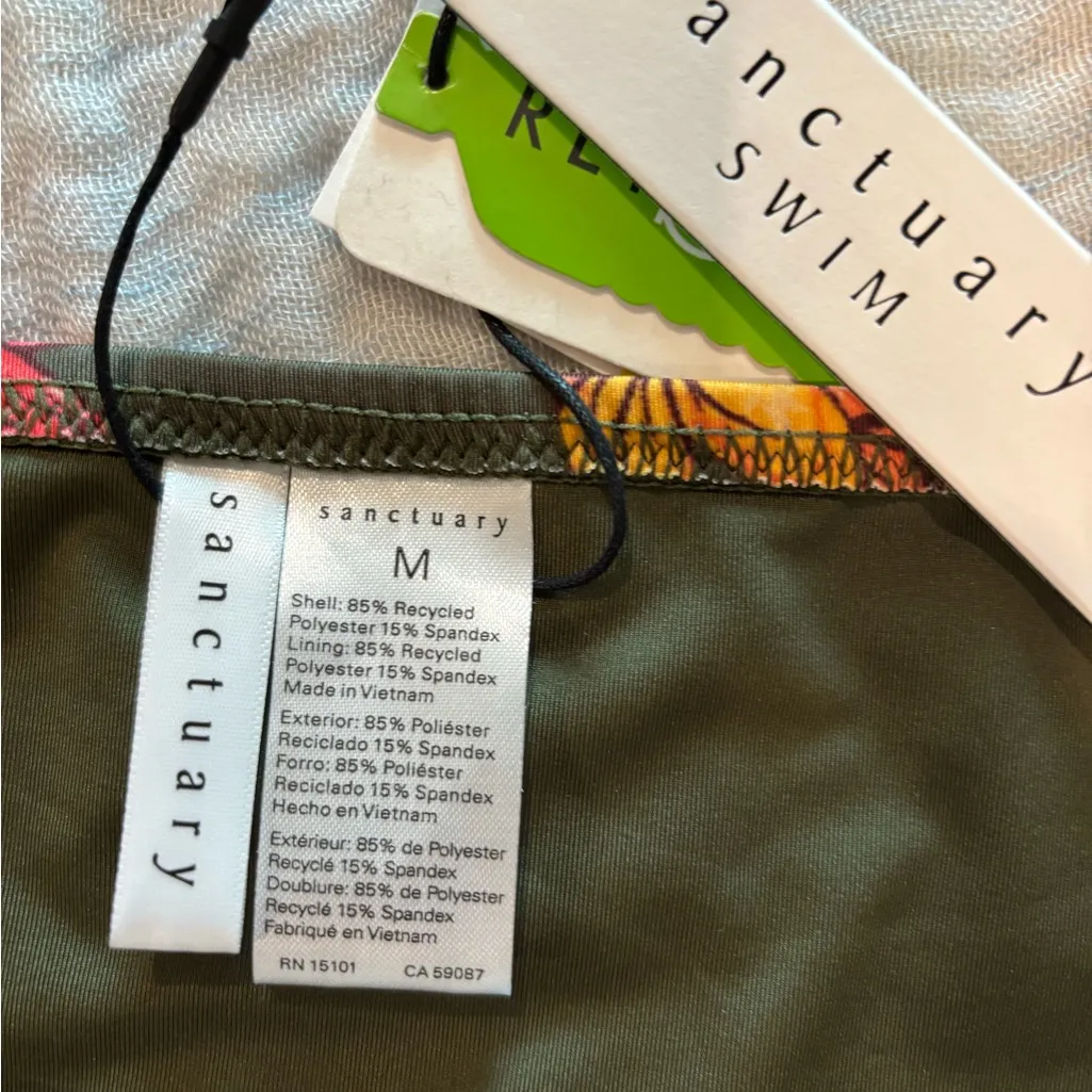 Sanctuary  botanical hipster bottoms in green fatigue size Medium NWT‎ - Image 11