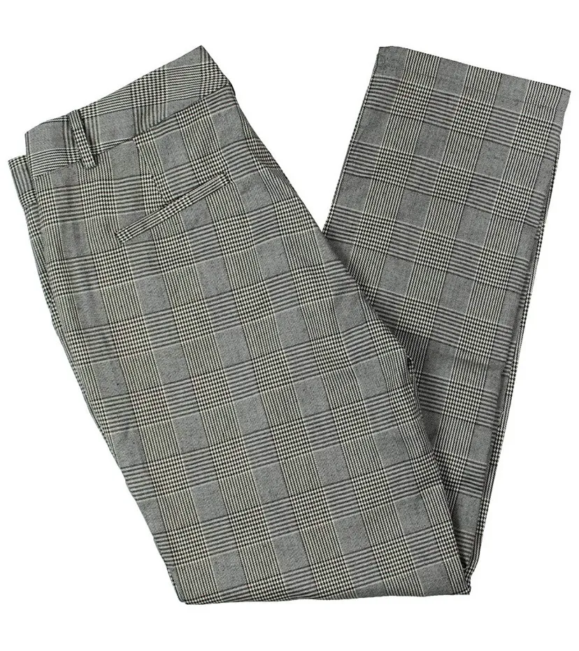 Women's  Cropped Glen Plaid Dress Pant, Size Small - New! - Image 6
